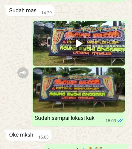 Pengiriman Papan Bunga Moga